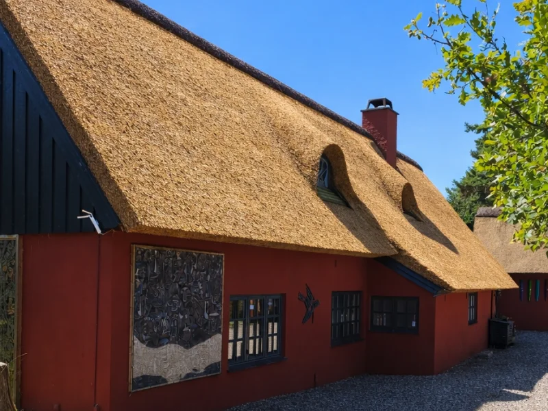 Traditional Danish thatched roof